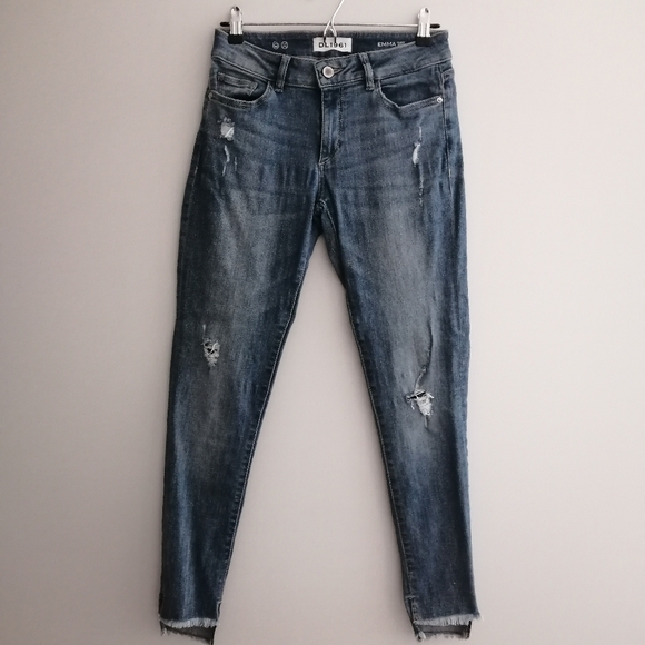 DL1961 Emma Power Leggings In Melbourne Step Fray Hem 27 - Picture 2 of 15